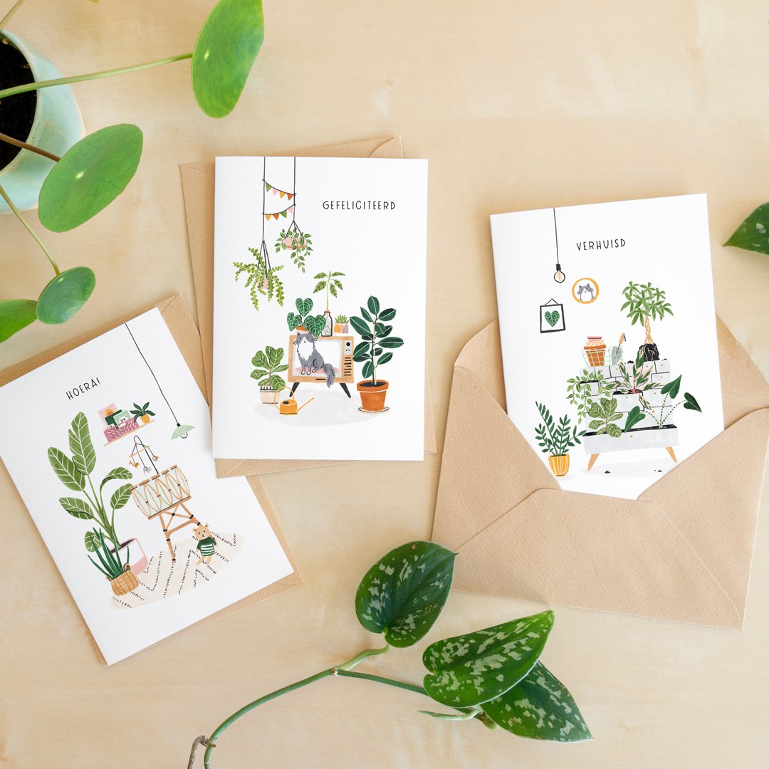 Carte postale | New home plants