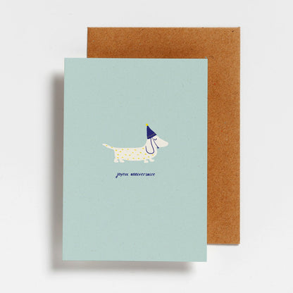 Carte postale | Joyeux anniversaire chien