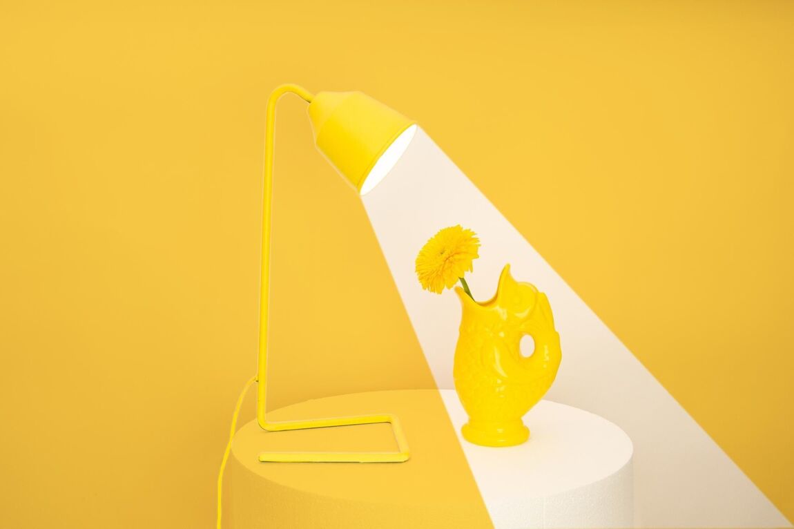 Vase poisson | Jaune