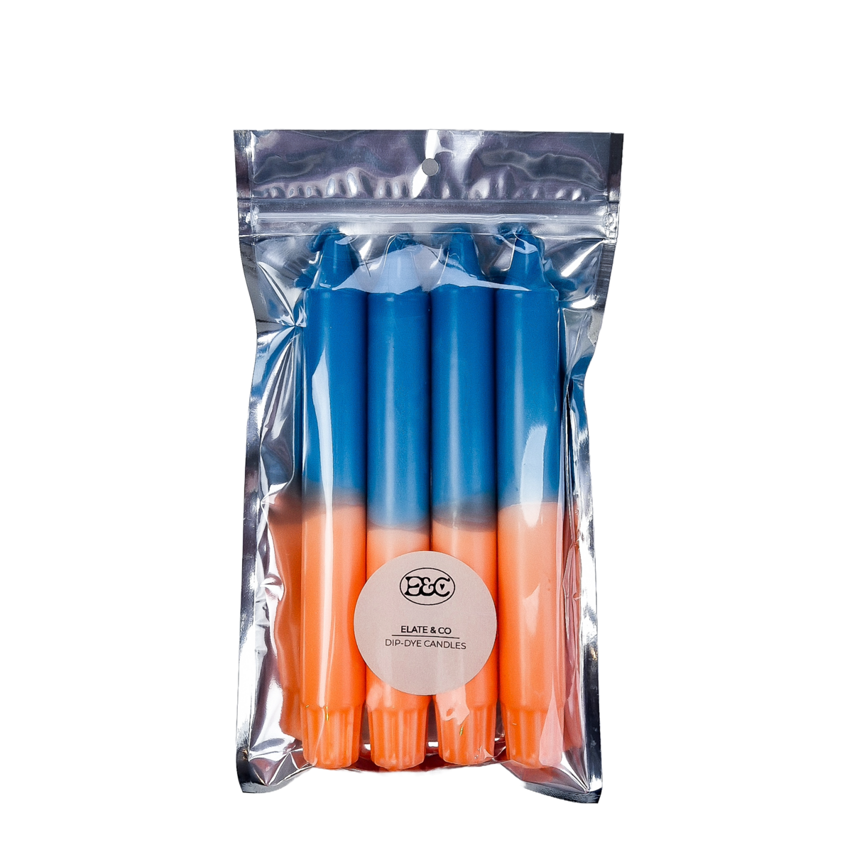 Bougies Dip Dye | Turquoise et range fluo