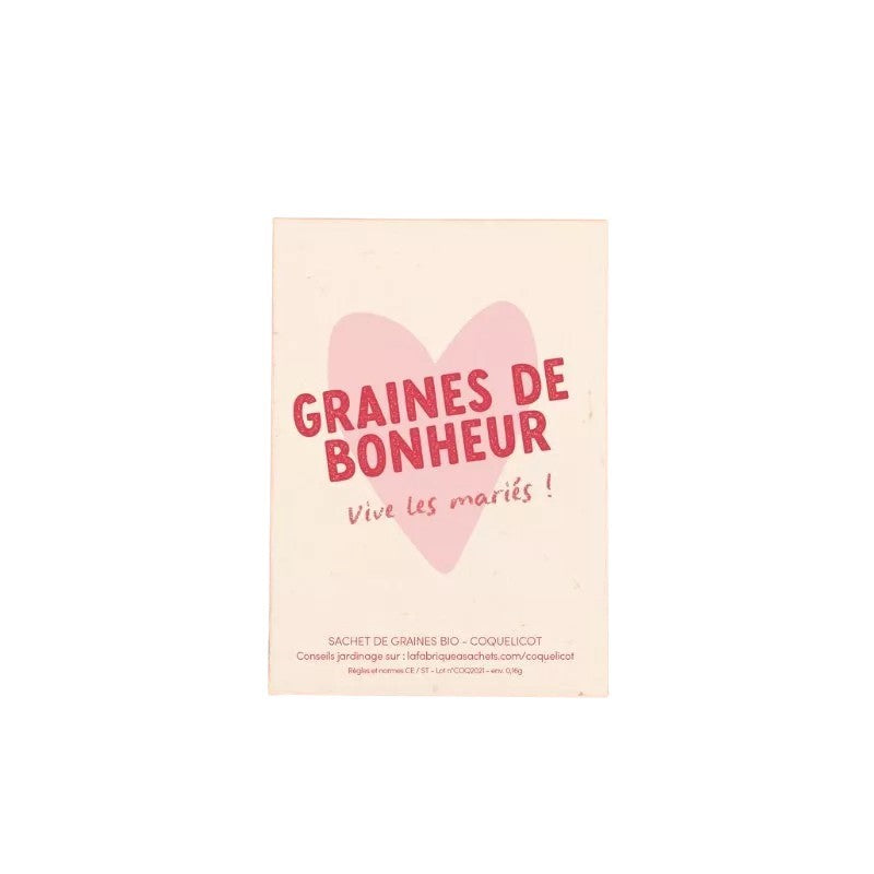 Sachet de graines à offrir | Vive les mariés !