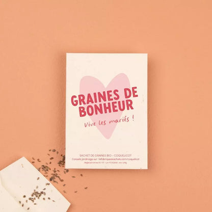 Sachet de graines à offrir | Vive les mariés !