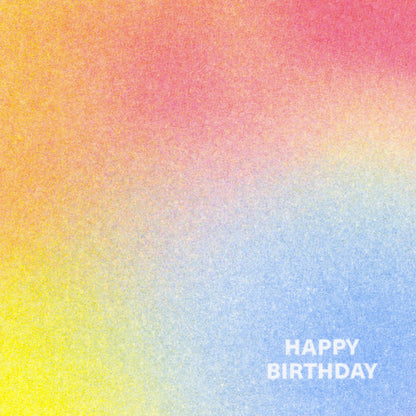 Carte postale | Happy birthday risographie