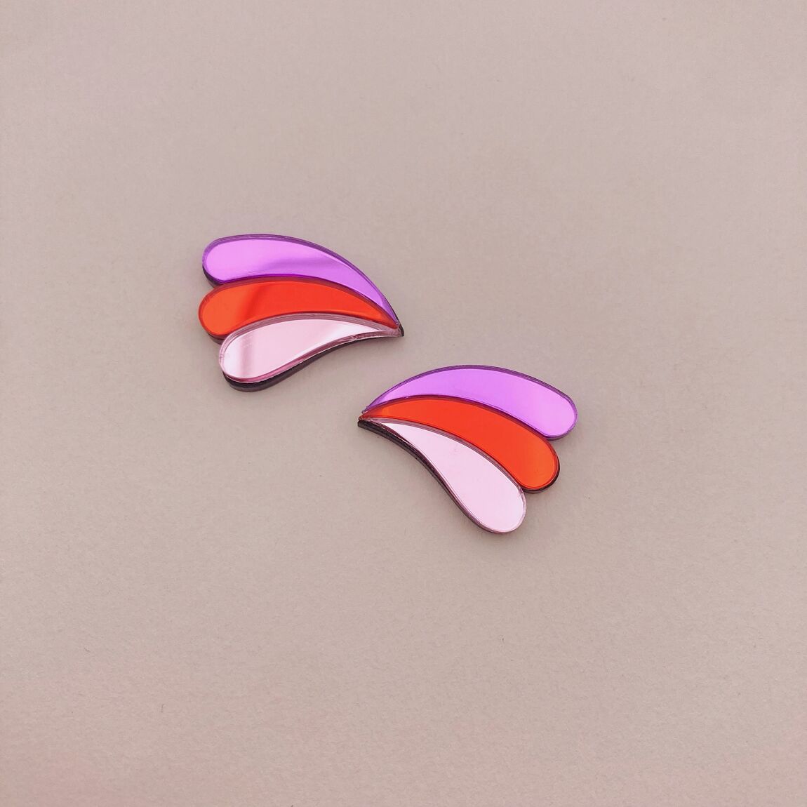 Boucles d'oreilles puces miroir | Hortense