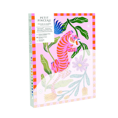 Coffret peinture au numéro | Tigre Fleuri