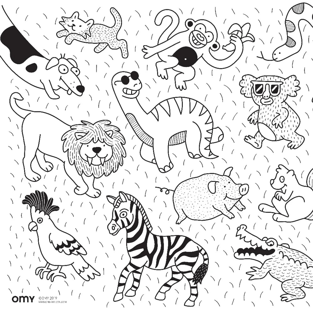 Coloriage pocket | Animals