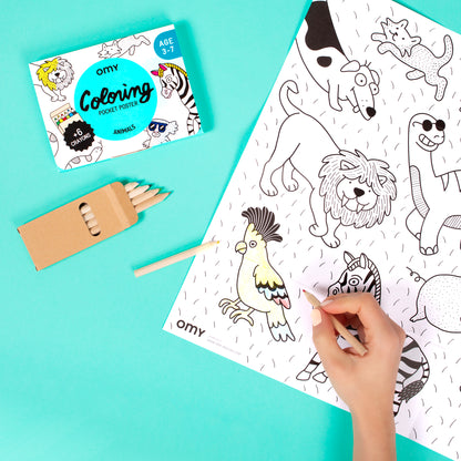 Coloriage pocket | Animals