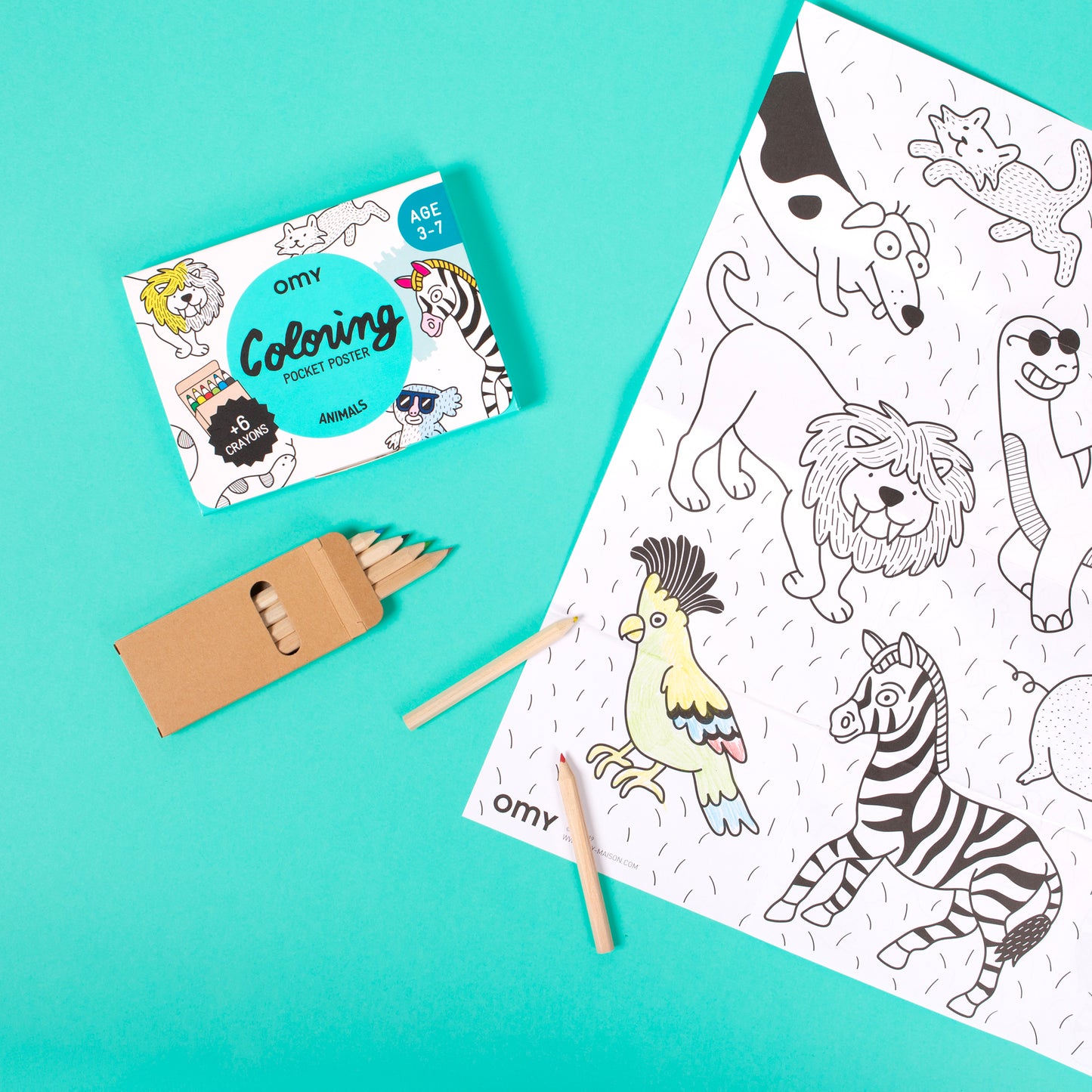 Coloriage pocket | Animals