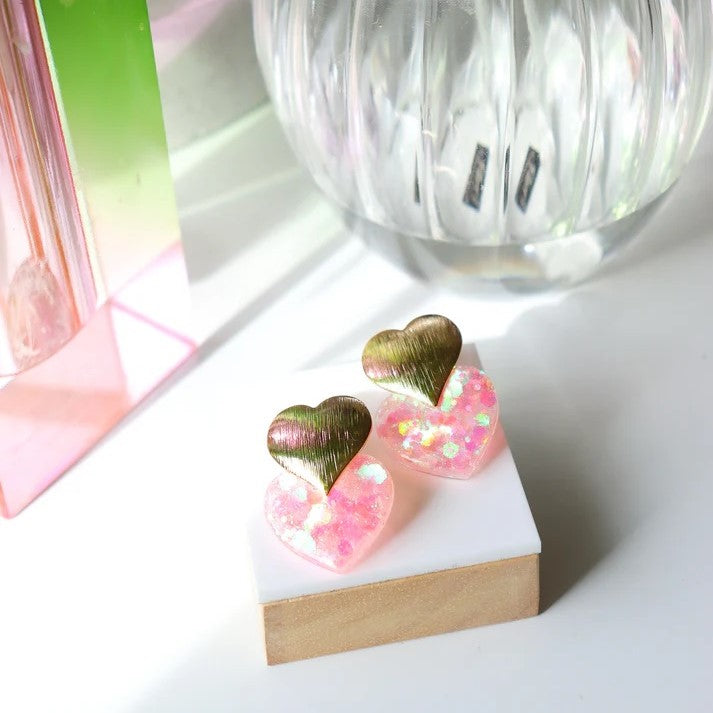 Boucles d’oreilles | Caroline rose holo