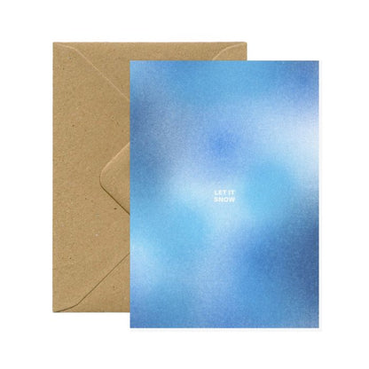 Carte de voeux | Let it snow risographie