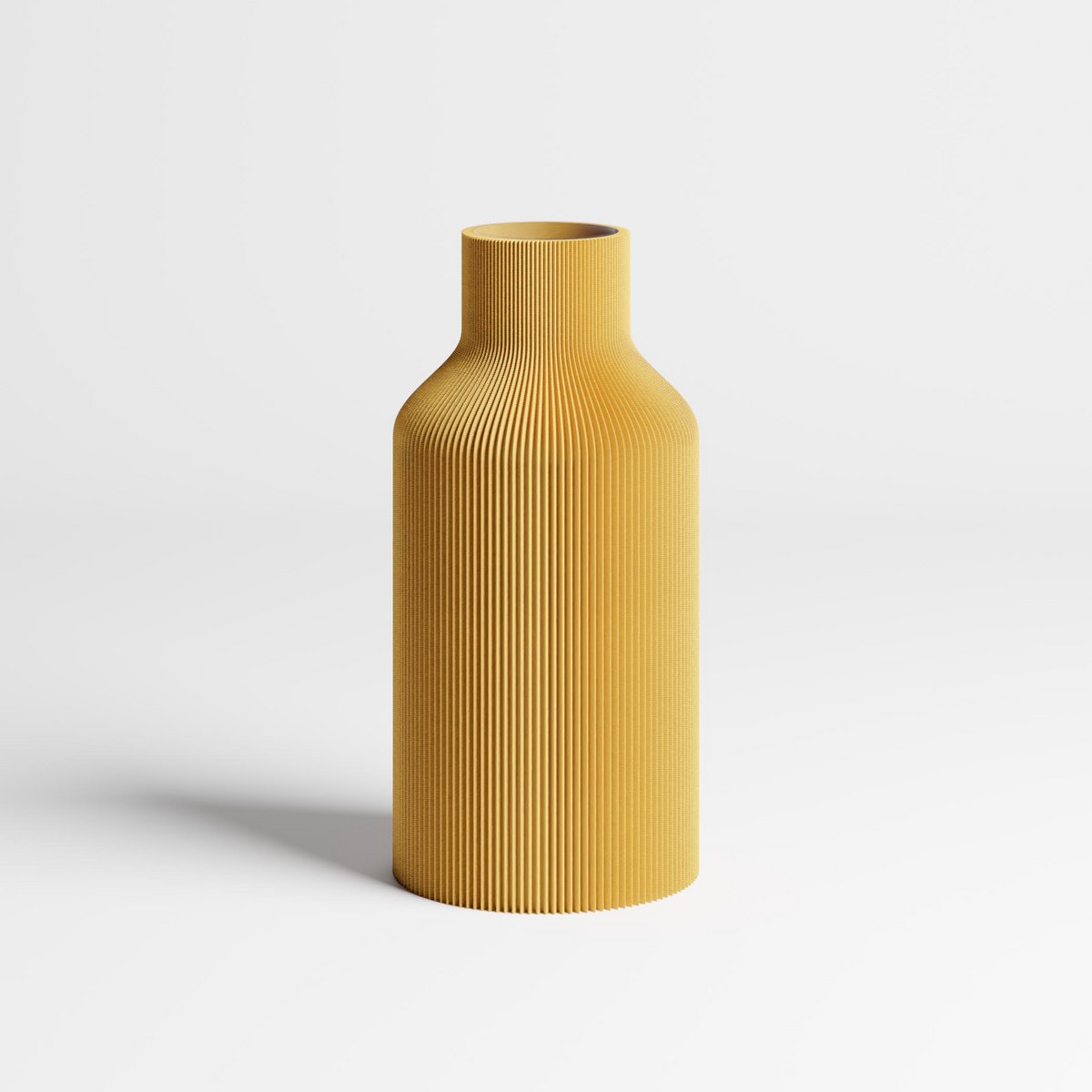 Vase Flasche | Jaune moutarde