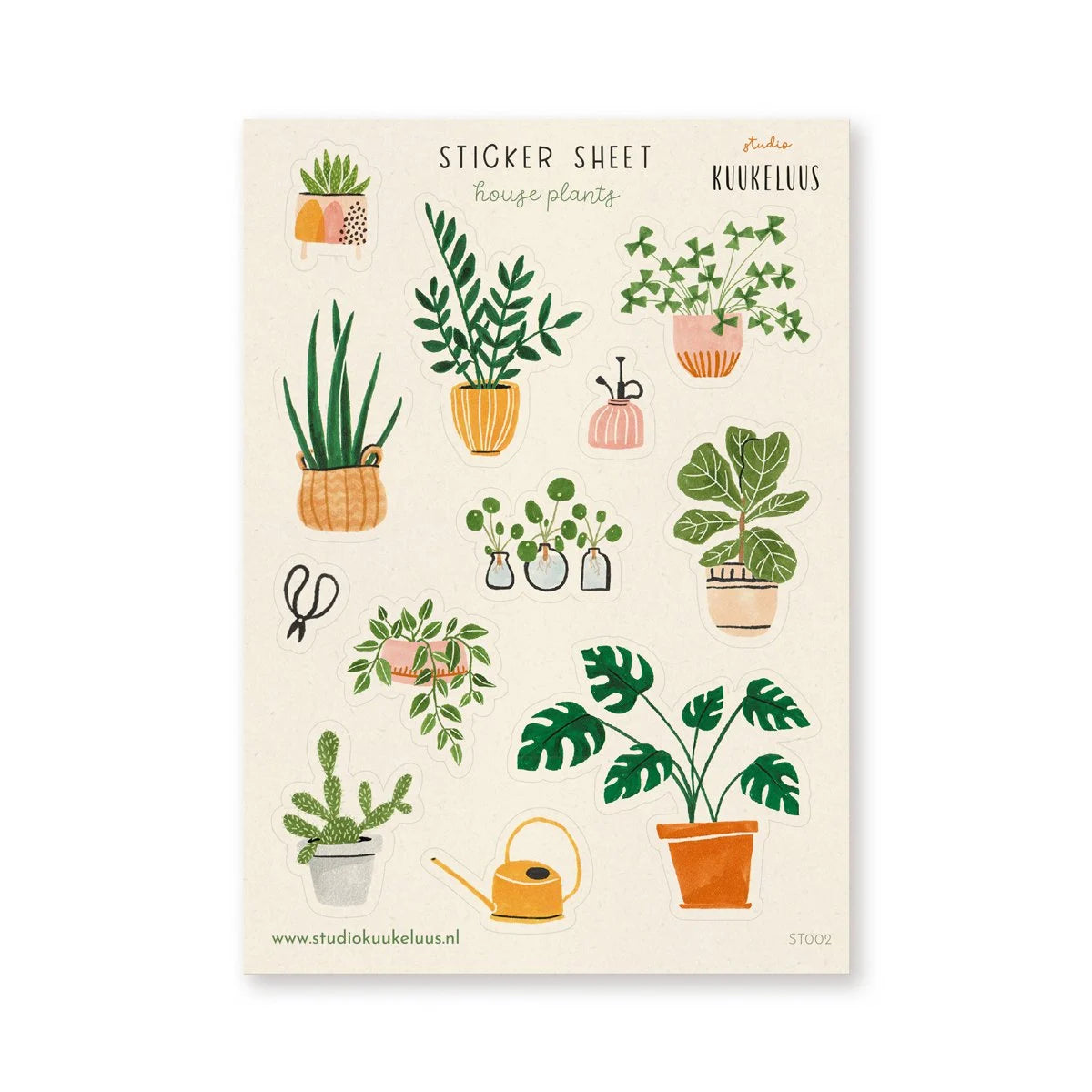 Planche de stickers | House plants