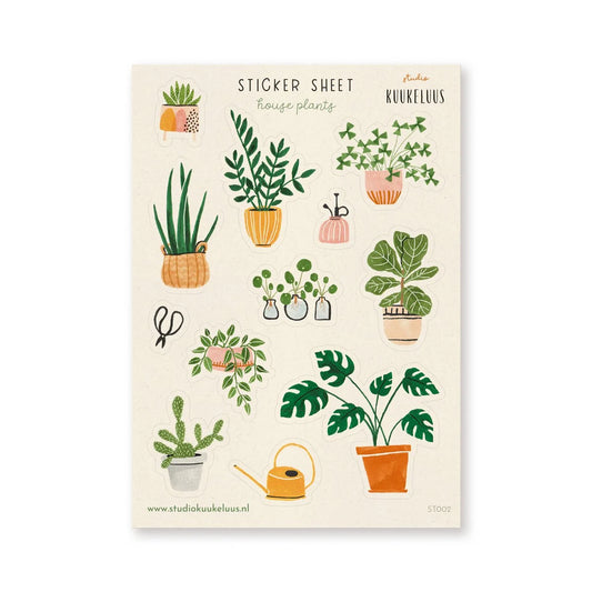 Planche de stickers | House plants