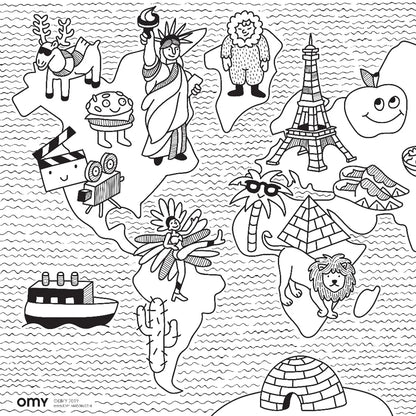 Coloriage pocket | Mini atlas