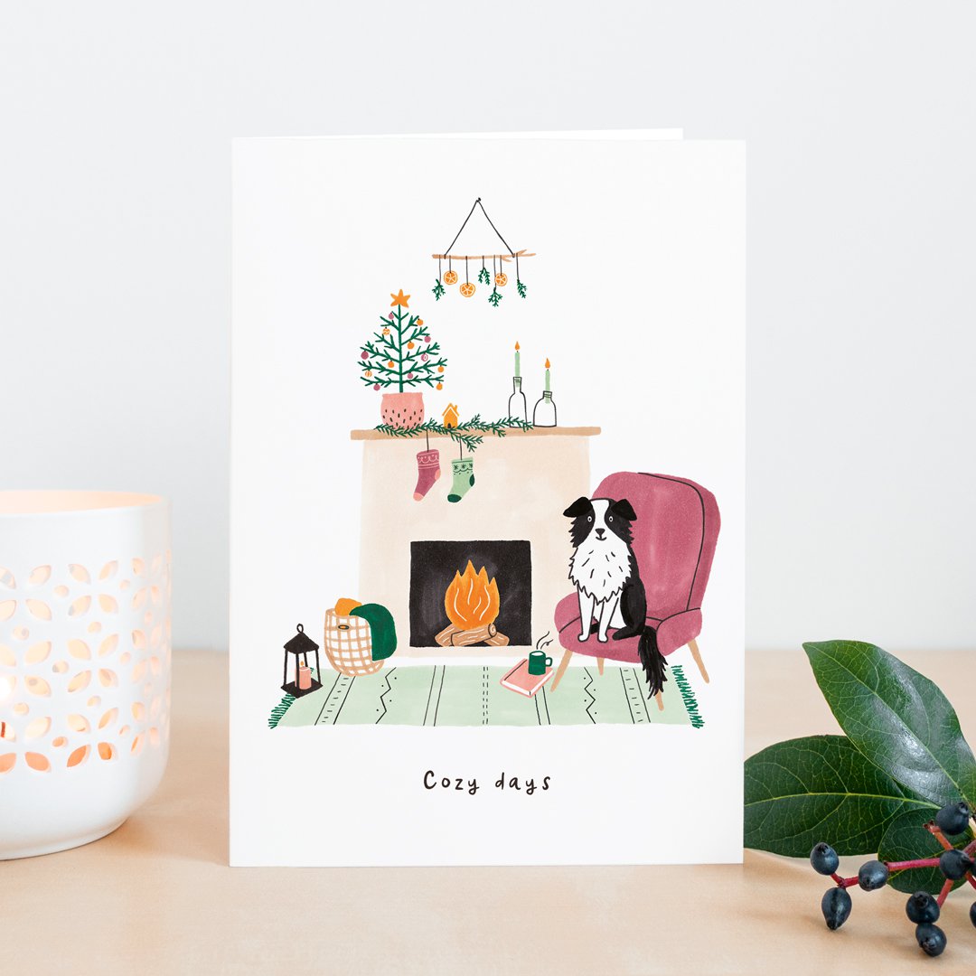 Carte de voeux | Cozy days chien