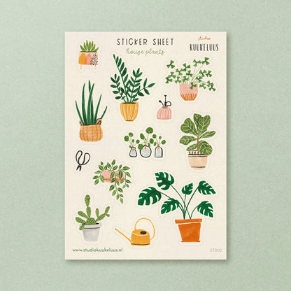 Planche de stickers | House plants