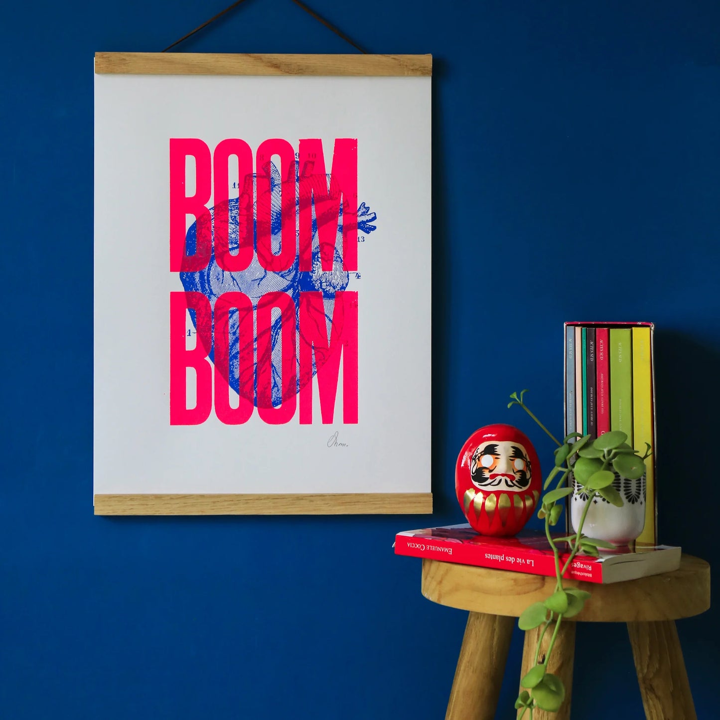 Affiche - Sérigraphie signée | Boom Boom rose fluo