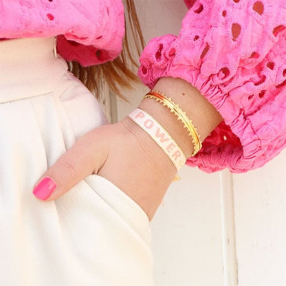 Bracelet ruban | Couleurs pastel