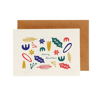 Carte de voeux | Merry Christmas plants