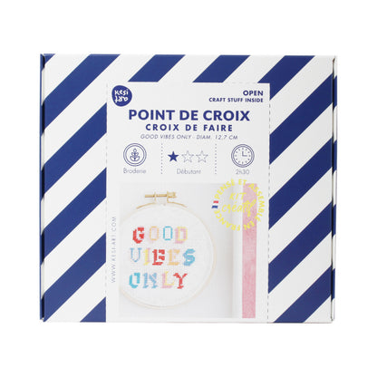 Kit point de croix | Good vibes only