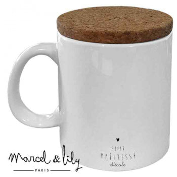 Mug with cork lid| Mom love