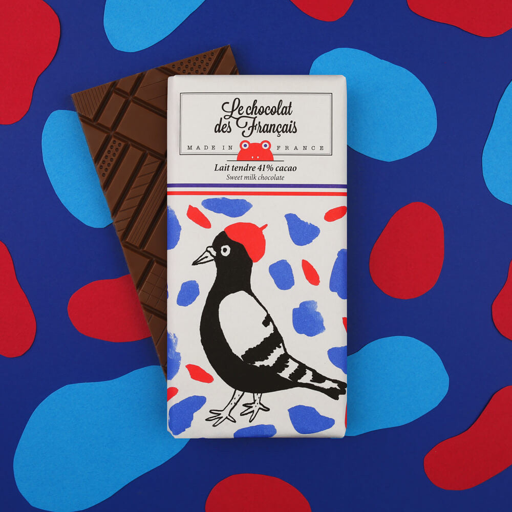 Tablette de chocolat | Lait tendre 41% | L'oiseau