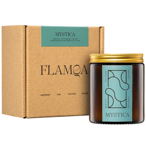 Coffret bougie parfumée + allumettes | Mystica