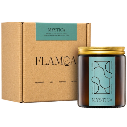 Coffret bougie parfumée + allumettes | Mystica