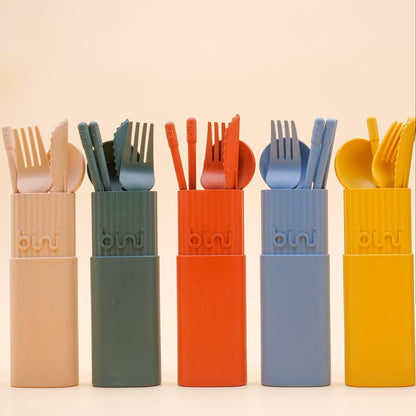 Reusable cutlery kit | Nude