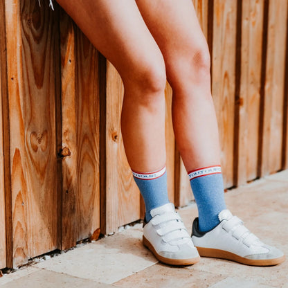 Chaussettes à paillettes | Amour Toujours en bleu